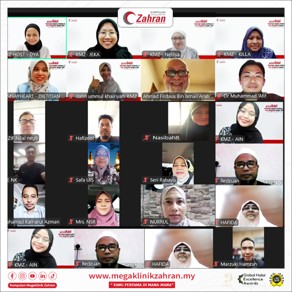 MEGAKLINIK ZAHRAN ANJUR WEBINAR PERCUMA!